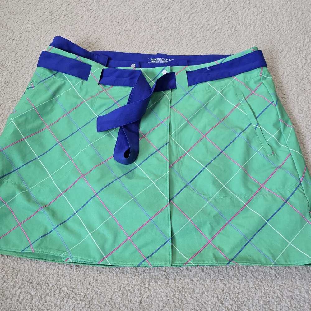 2 PIECE Nike Golf Skirt Short Combo Womens Size 16 Dri-Fit Tour Performance